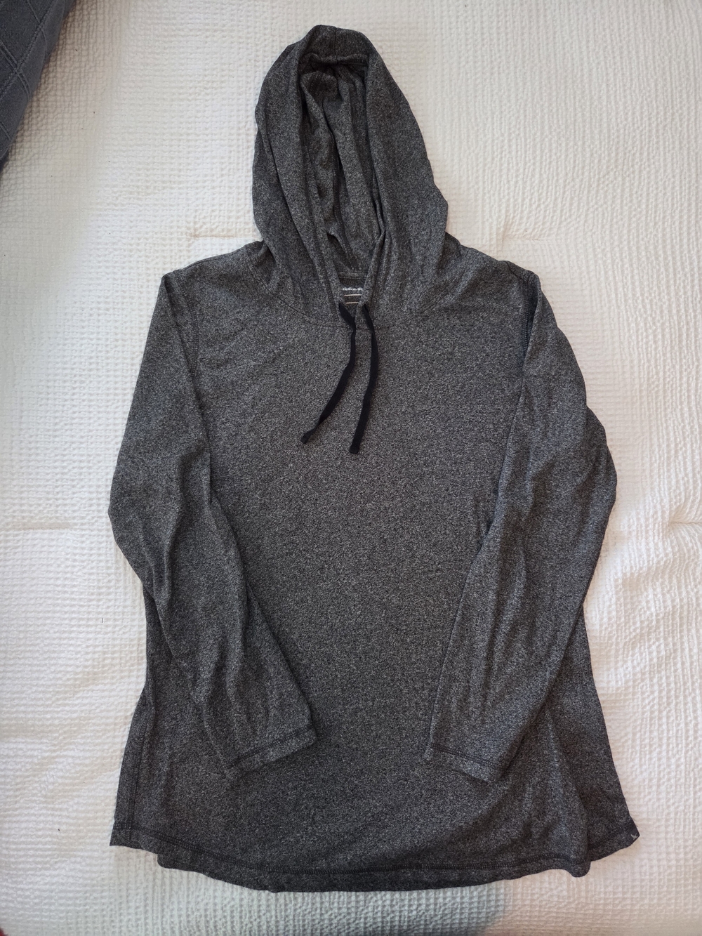 Eddie Bauer Women's Lightweight Charcoal Gray Long-Sleeve Hoodie